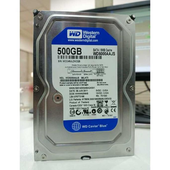 KUY Hardisk 500GB WD Blue 3.5 Baru Hardisk Internal 500GB FOR PC COMPUTER