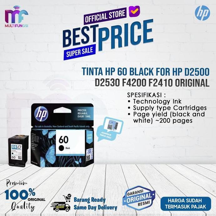 Tinta HP 60 Black For HP D2500 D2530 F4200 F2410