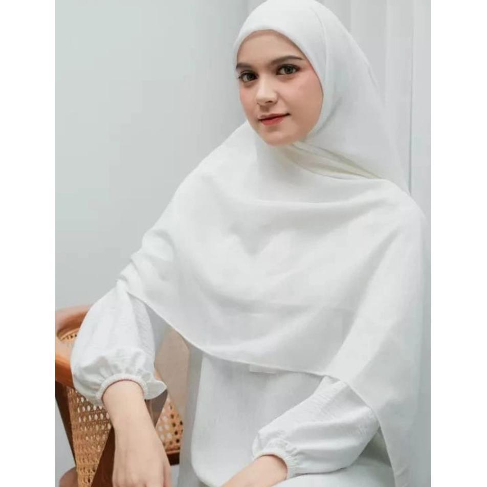 Jilbab Segi Empat Jumbo Paris 140x140cm / Hijab Segi Empat Syari Jilbab Syari Jumbo / Kerudung Syari