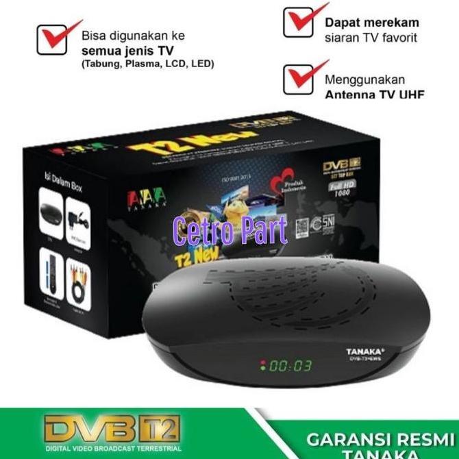 STB TV Digital Tanaka T2 New Set Top Box Tanaka DVB T2 New BISA GRAB