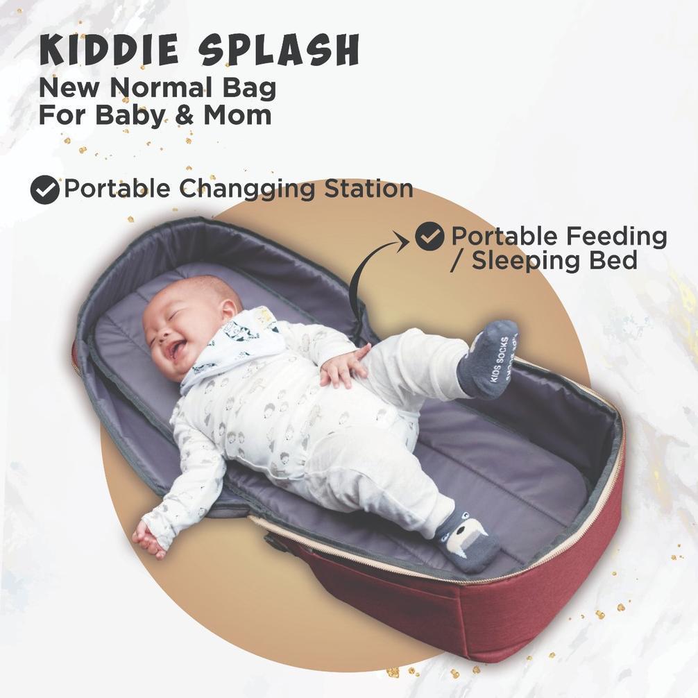 Diaper Bag / Tas Bayi Multifungsi / Tas Perlengkapan Bayi Waterproof Kiddie Splash