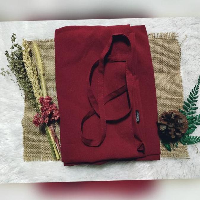 Thebest- - HIJAB BERGO MARYAM CRINKLE AIRFLOW/ KHIMAR JUMBO TALI NON PED M L XL Panjang Muslim Insta