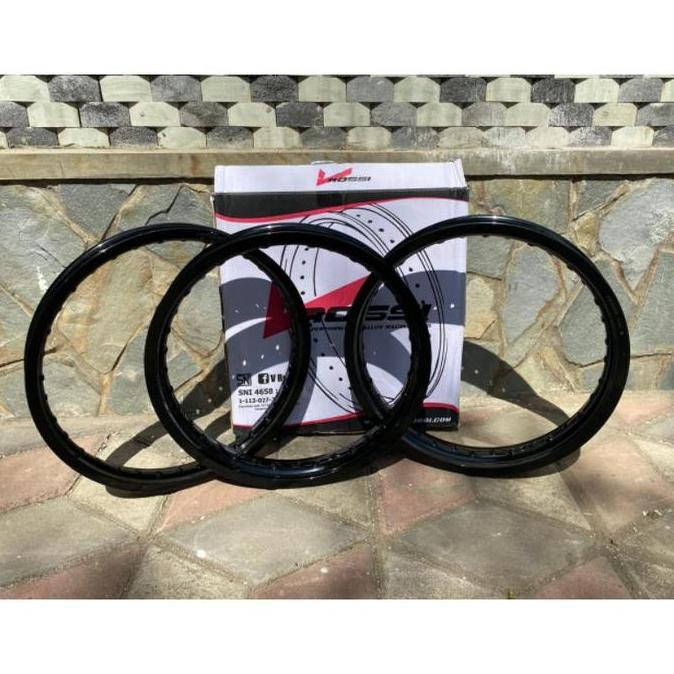 Velg Pelek Rossi Ring 17 Vrossi Wm Hitam Glossy Hitam Gilap Size 120 140 160 185 215 Ring 17 Motorcy