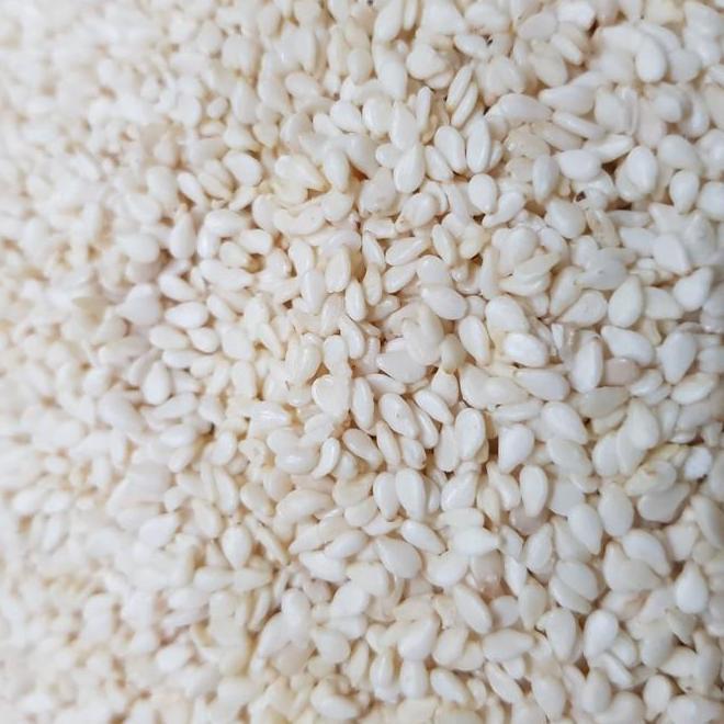 Wijen Putih White Sesame Seeds Mentah 1 Kg Repa Grosir