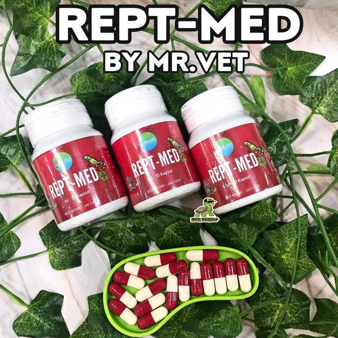 REPTMED OBAT REPTIL KURA DARAT KURA AIR SULCATA LEMAS PILEK SAKIT