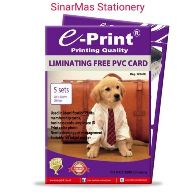Kertas Foto E Print PVC Card / E Print PVC card Id Laminating