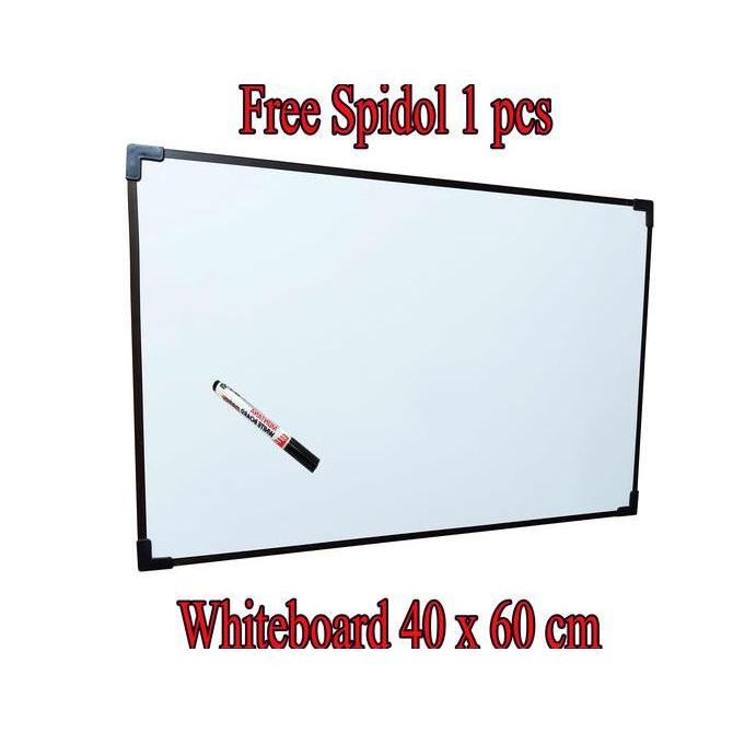 Papan tulis whiteboard 35x50cm Gratis spidol 1 pcs