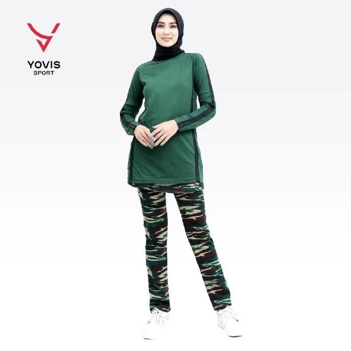 Moumentix- Celana Senam Cargo Loreng & Celana Senam Rok Army Wanita/ Celana Senam Loreng / Celana Ol