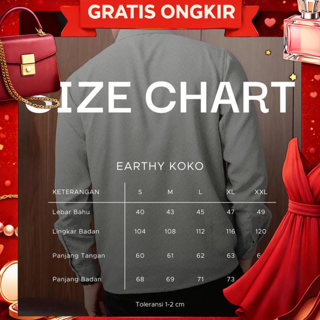 [New] Nibras Hijab X Kalasiris Baju Couple Lebaran Koko Tunik Lengan Panjangn - Earthy Series