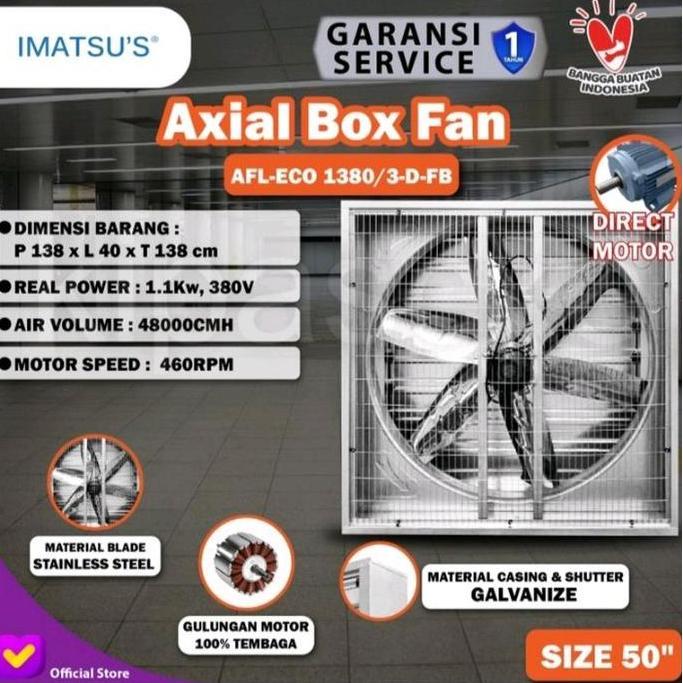 Terlaris Blower Exhause Box Fan 50 Inch