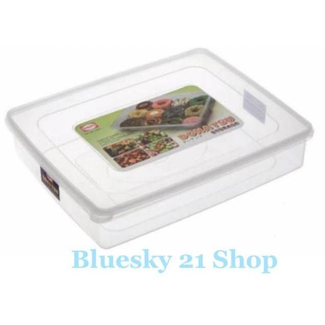 Thebest- SHINPO Tempat Donat Box Donat Kotak Donat Plastik 6 Ltr DONATSU SIP306