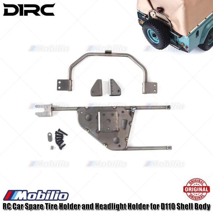 D1Rc Rc Car Spare Tire Holder And Headlight Holder For D110 Shell Body Ready