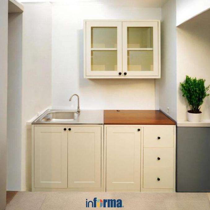 Terlaris Informa Scott Kitchen Set Metal - Putih Kabinet Dapur Lemari Piring Meja Kompor Tempat Peny