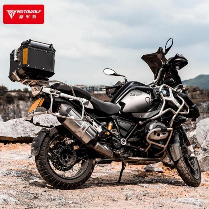 Box Motor Touring Motowolf Tail Top Box Almunium Alloy Case Pannier