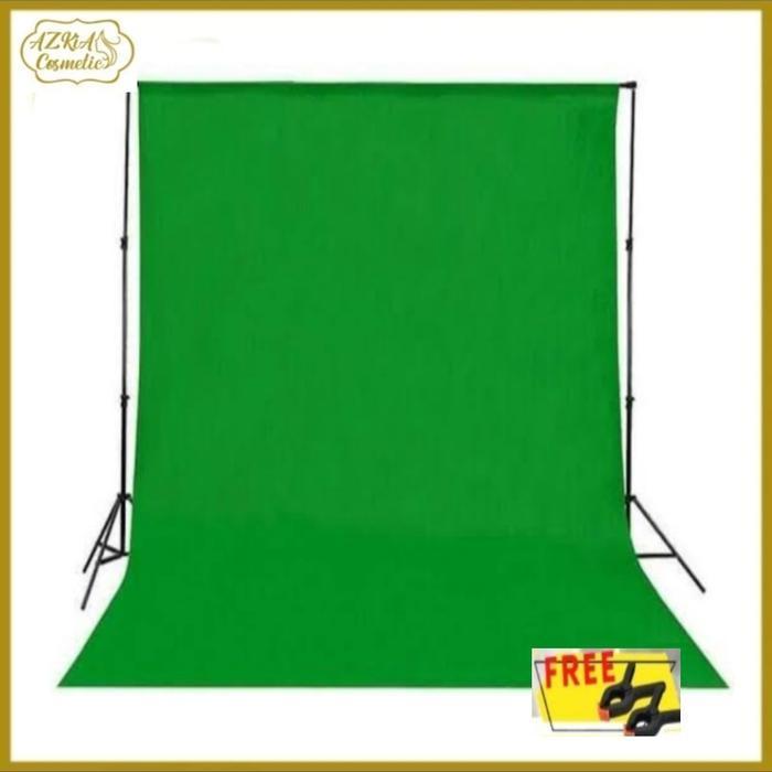 Kain background hijau 2.5x3m Background backdrop foto studio