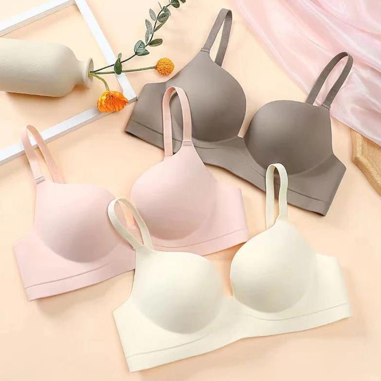 (36)Push Up bra Bra Wanita bra busa tebal tanpa kawat Push Up bra wanita seamless