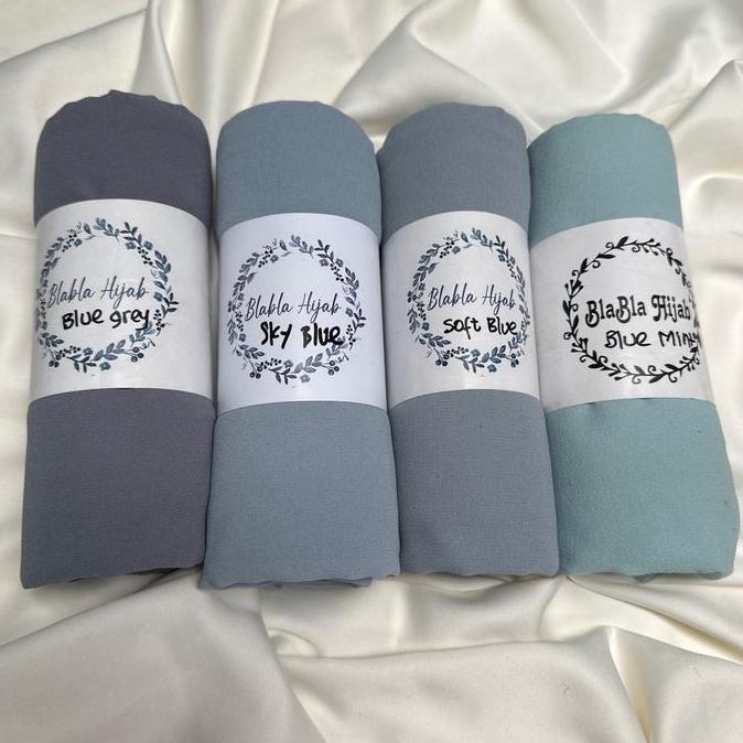 Terpopuler- Pashmina Perbiruan- Ceruty Baby Premium Jilbab Kerudung Ini