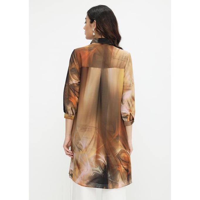 Tunik Abtrack Brown By Brilliant Girl