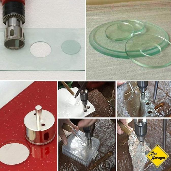 Mata Bor Hole Saw Kaca Keramik Granit Set Holesaw Diamond Coated