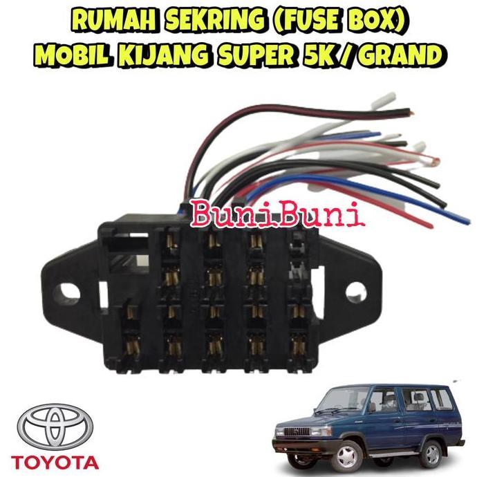 Bycle- Fuse Box / Rumah Sekring Sikring Mobil Kijang Super 5K / Rover / Grand