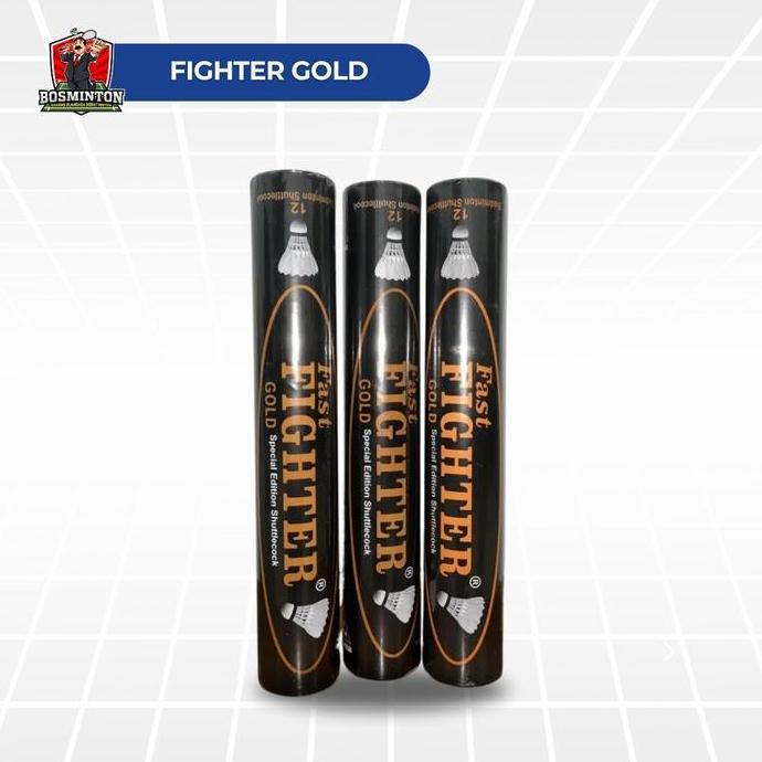 Mintonoi- Fighter Gold Shuttlecock Kok Badminton Bulu Tangkis Original