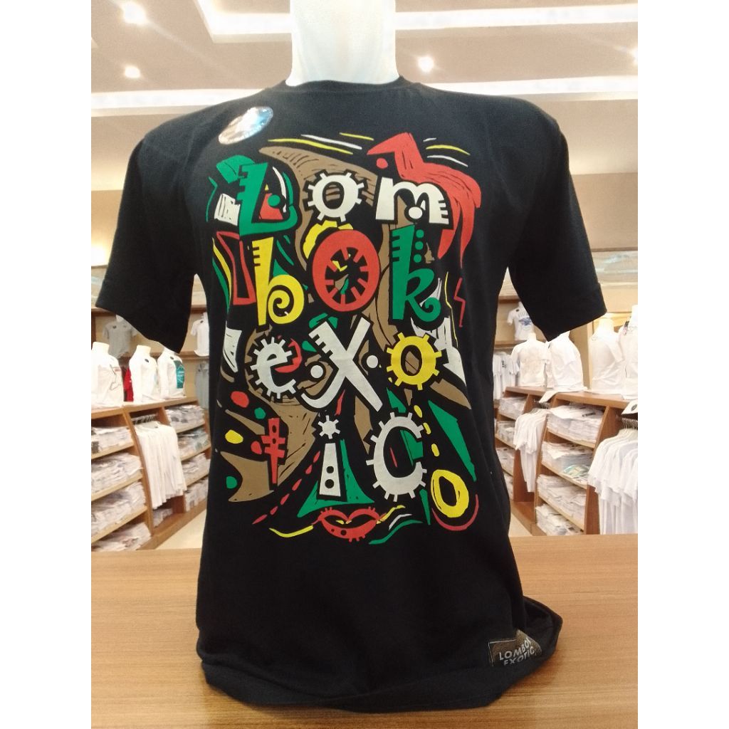 Kaos lombok exotic etnik hitam