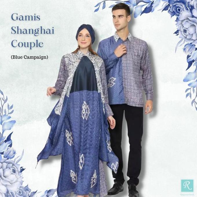 Rinjanie Batik - Couple Gamis Shanghai Series - Couple Batik - Batik Modern - Muslim Wanita