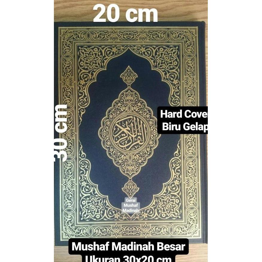 Al Quran Mushaf Madinah Ukuran 30X20 Cm Cover Hitam