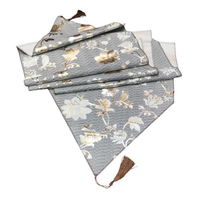 Grosir Taplak Meja Tamu Runner 3D Motif Sultan Anti Air 40X200Cm - Brand Name