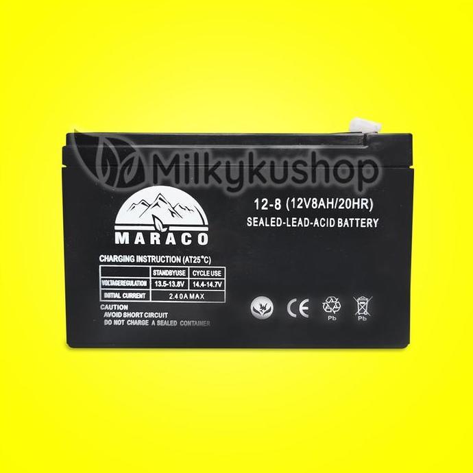 BATTERY SPRAYER ELEKTRIK MARACO 12V 8AH BATERAI BATERE AKI KERING