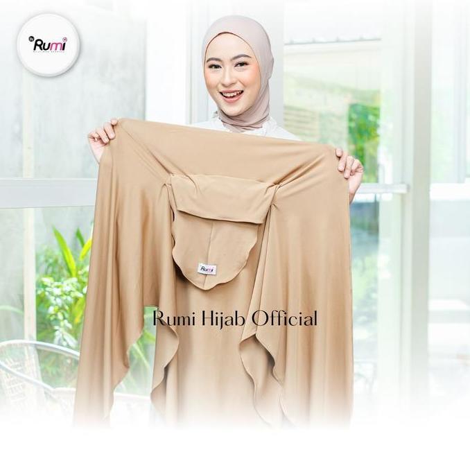 Terpopuler- Rumi Hijab - Naya Pashmina Instan Oval Inner Ninja Menutup Leher-Dada Bahan Jersey Pasmi
