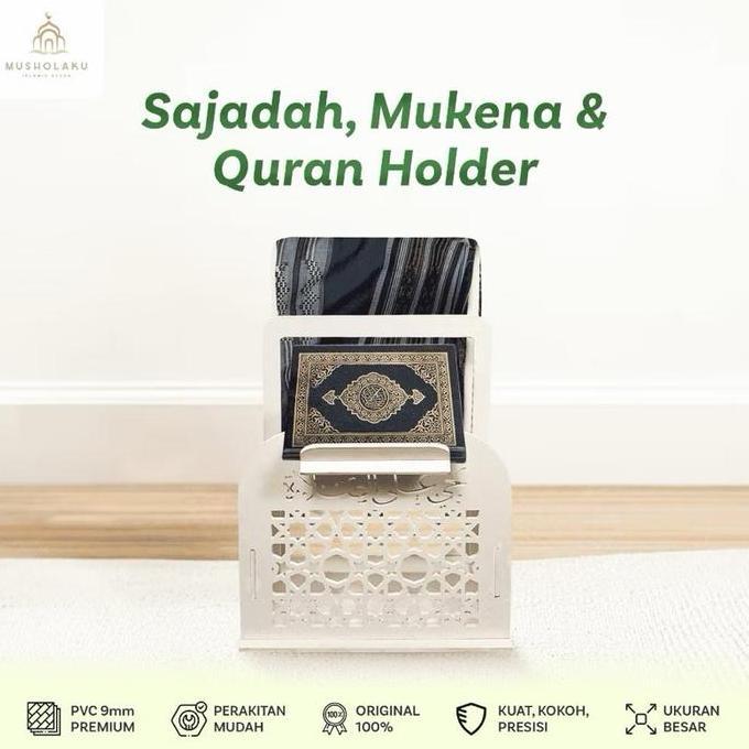 Promo Rak Sajadah, Mukena, Quran Ala Morocco | Rak Mushola Estetik