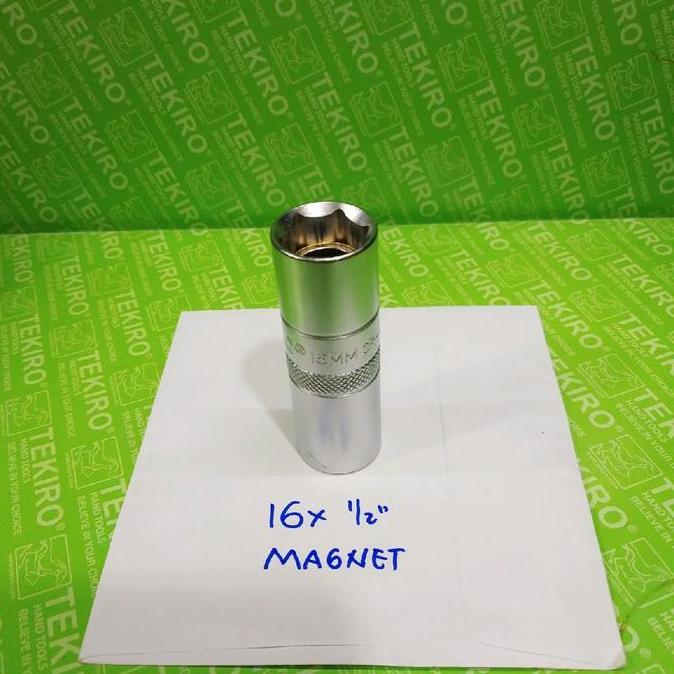 Alatlengkap- Kunci Sok Busi 16 Mm Magnet Tekiro - Spark Plug Socket