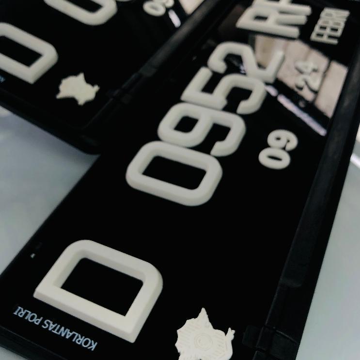 Plat Nomor Mobil Variasi Timbul Singapore Hitam Free Cover