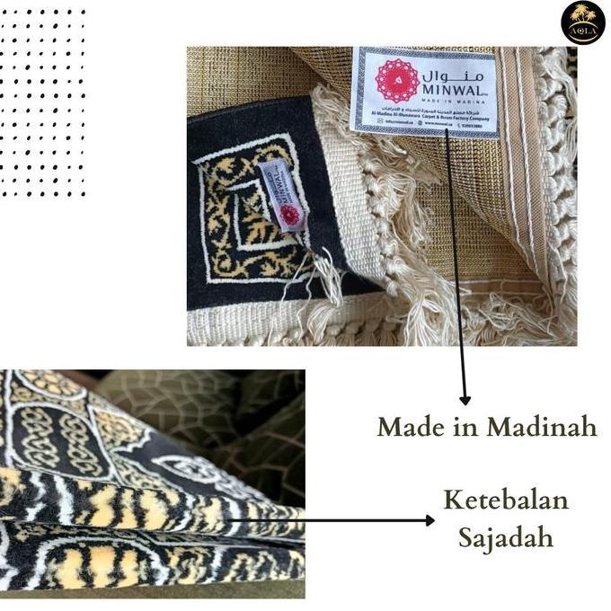 Grosir Sajadah Pintu Kabah Alminwal Original Saudi Arabia / Sajadah Premium