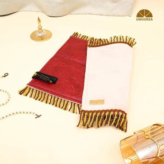 Grosir Sajadah Universa Kepala Peach (S) - Sajadah Pink Muka Mini Bulu Busa Polos Premium Anti Slip