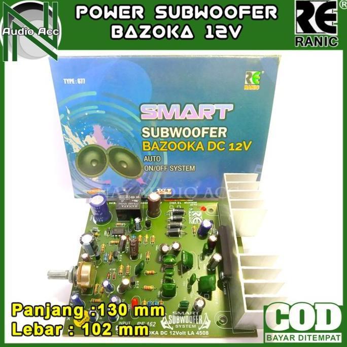 Bestone- Kit Power Subwoofer Mobil Bazooka 12V DC