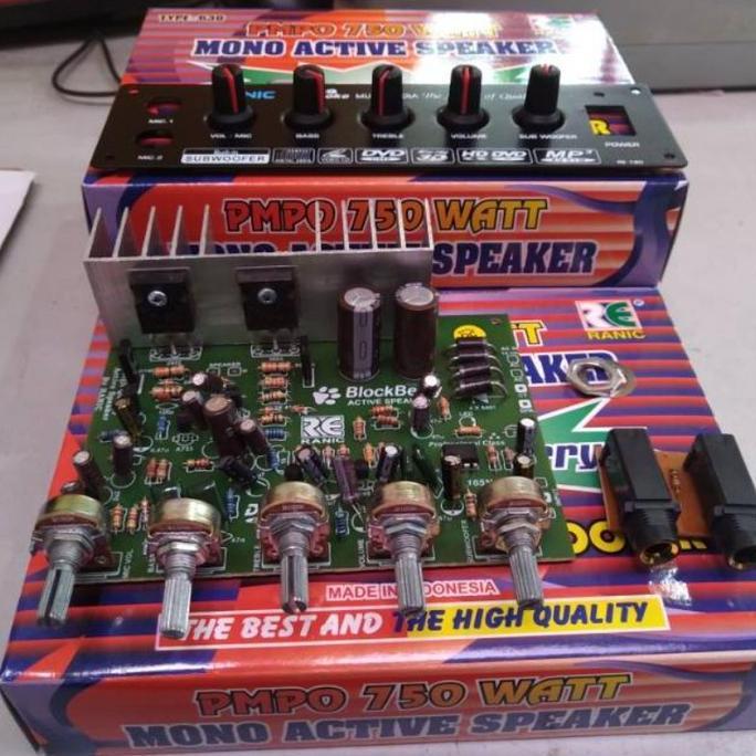Bestone- Kit Power Amplifier Speaker Aktif Mono 750W PMPO type 630