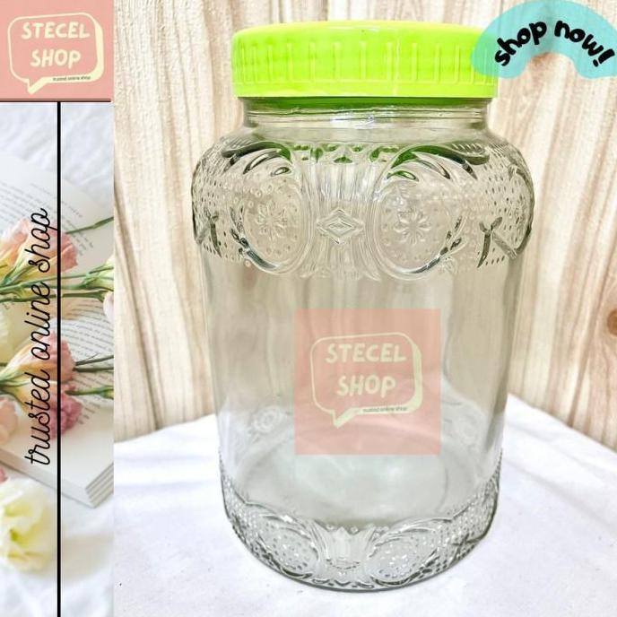 Bestone- Toples Kaca Kedaung 4000ml/ Toples Kaca Kedap Udara 4 Liter/Toples Kue