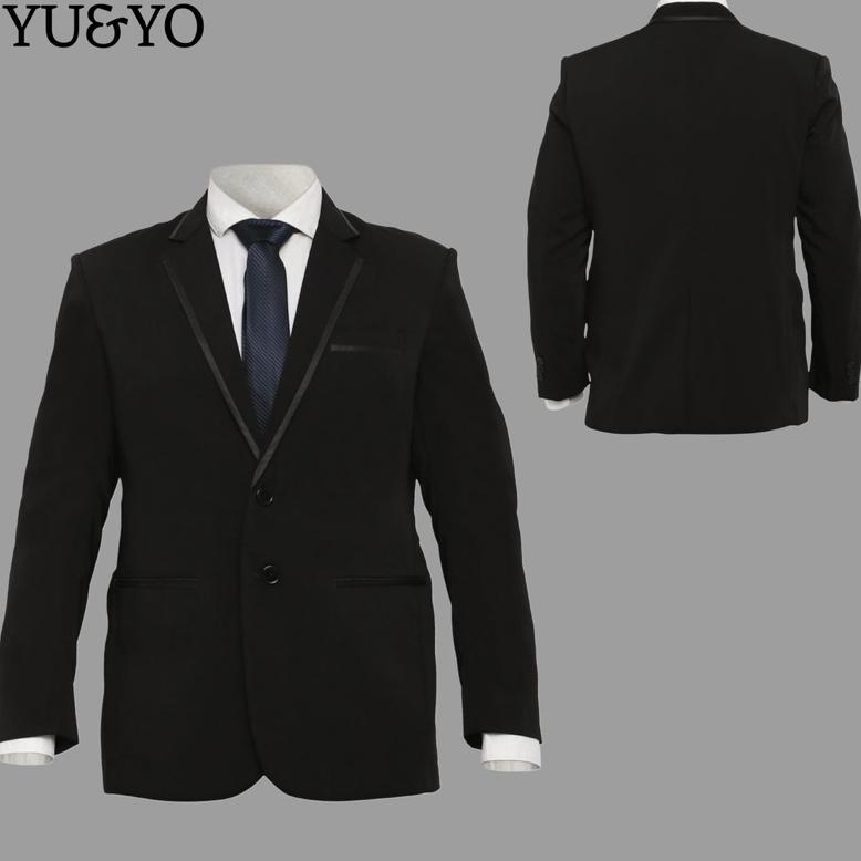 ORIGINAL JAS WISUDA BLAZER PRIA HITAM LIST PINGGIR JAS FORMAL JAS PENGANTIN NIKAH JAS KERJA MURAH