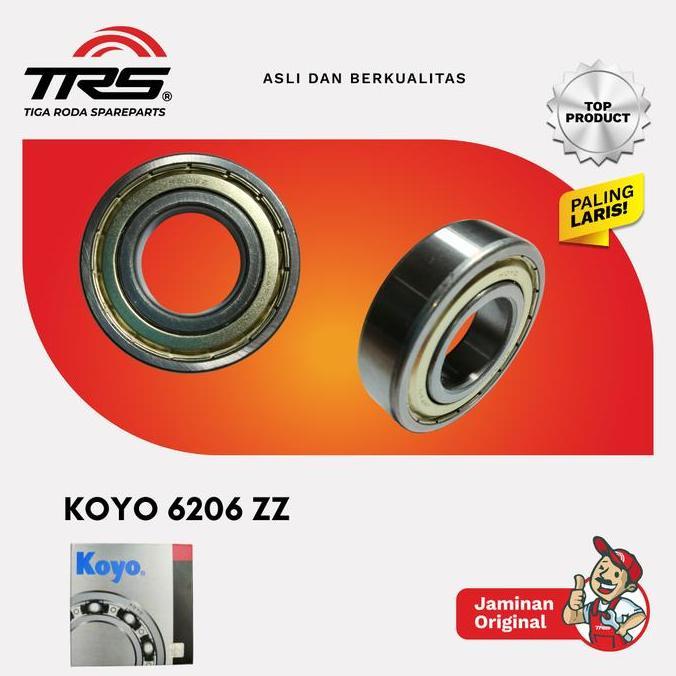 [Trs] Laker Bearing Koyo 6206 Zz Original Koyo