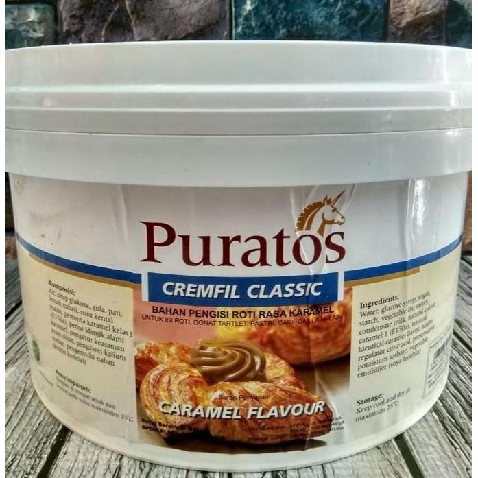 Nursellerjagat - Selai CARAMEL Puratos Cremfill / Fillings / Cremfil 5 KG 1 pail