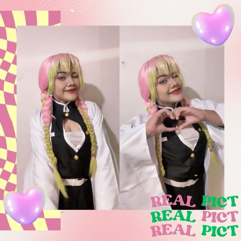 Murah  Sewa/ Rental Cosplay Mitsuri Kanroji Kny/Demon Slayer