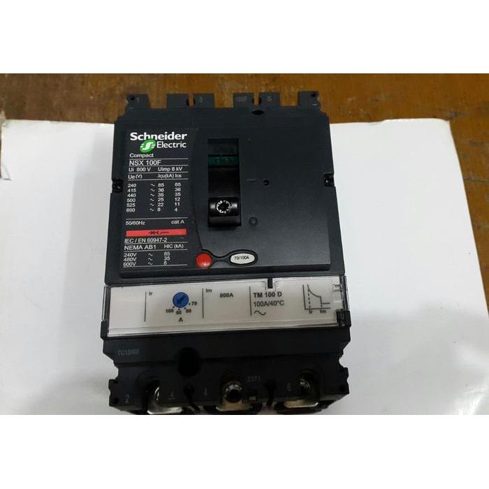 MCCB 16A, 25A, 32A, 40A, 50A 3P NSX 100F Schneider