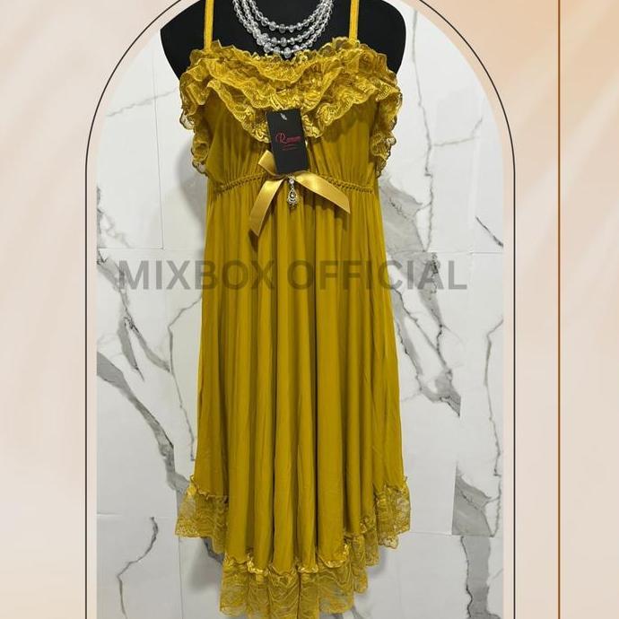 Bahanlembut- Pakaian Dalam Haram Wanita Dress Lingerie Lace Non Transparan Ld 130 Rossa (2)