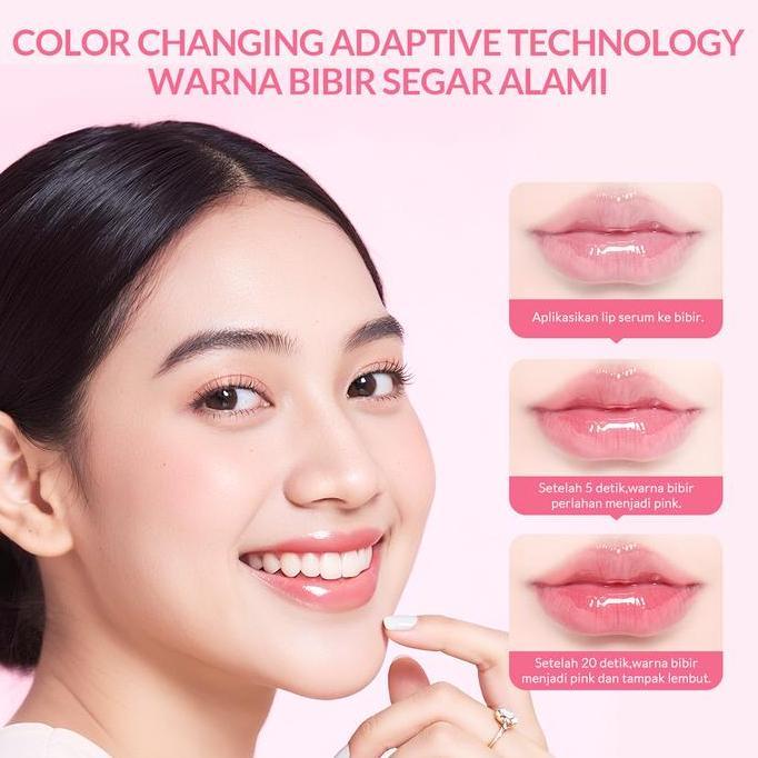Beautymask- Lip Serum : Beli 1 Gratis 1Buhotei Bioaqua Lip Serum Warna Bibir Pink Alami Ribuan Orang