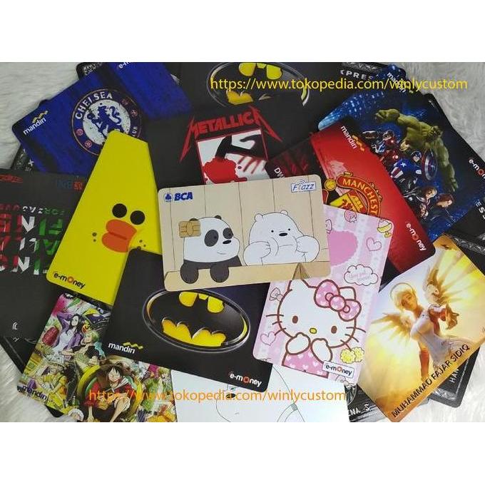 Organix- Kartu Emoney Bri Brizzi Id Card Bank Bri Tanda Pengenal Murah - 2 Sisi