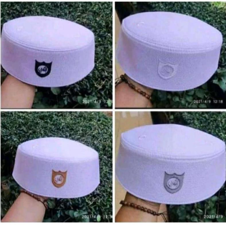 ORIGINAL PECI DAKWAH MUSLIM PRIA ANAK & DEWASA / PECI PUTIH LOGO