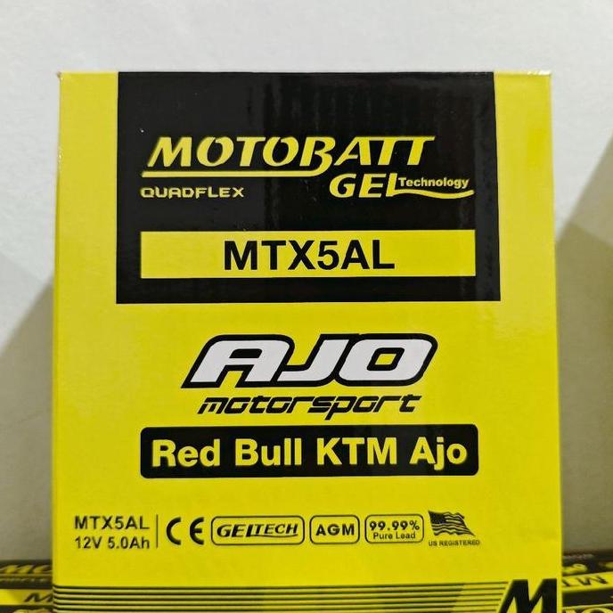 TERMURAH - Aki motor motobatt MTX5AL