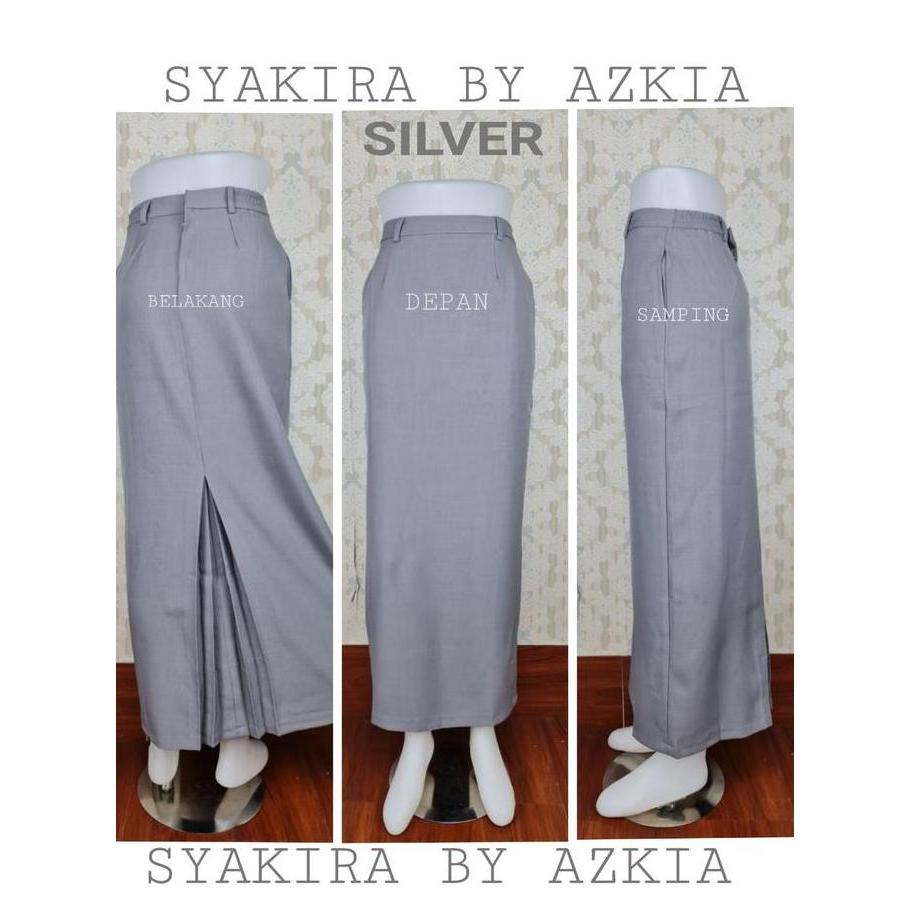 Yurima- Rok Kerja Kantor Wanita Model Span Warna  Ungu Tua, Abu Galau, Mocca, Coklat, Hitam, Silver,